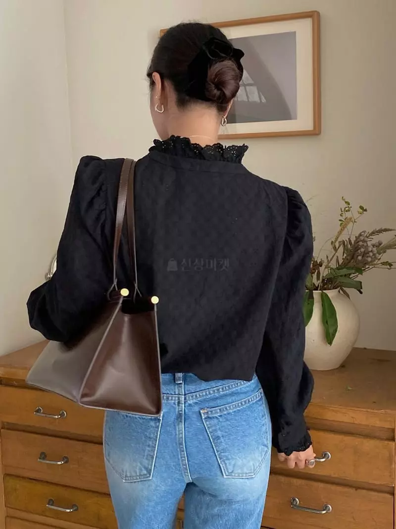 Ouppt - Korean Women Fashion - #womensfashion - Punching Blouse - 2