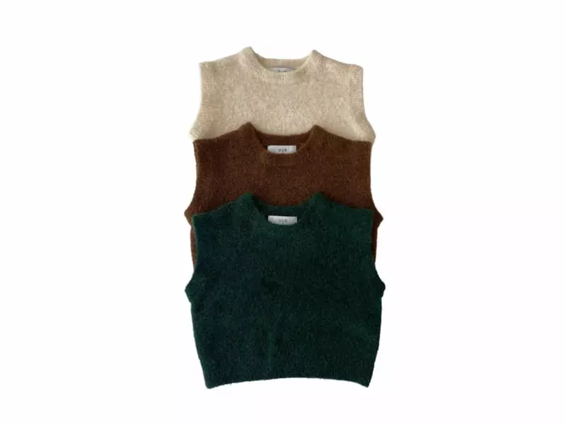 Our - Korean Children Fashion - #kidzfashiontrend - Alpaca Bookle Vest - 4