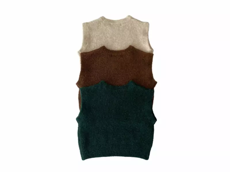 Our - Korean Children Fashion - #kidsstore - Alpaca Bookle Vest - 2