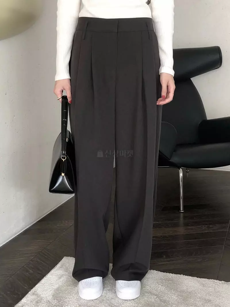 Overclassic - Korean Women Fashion - #momslook - Classic Chick Neck Pants - 7