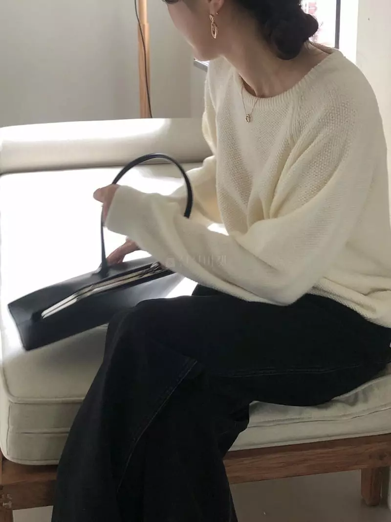 Overclassic - Korean Women Fashion - #momslook - Cashmere Nut Knit Tee - 11