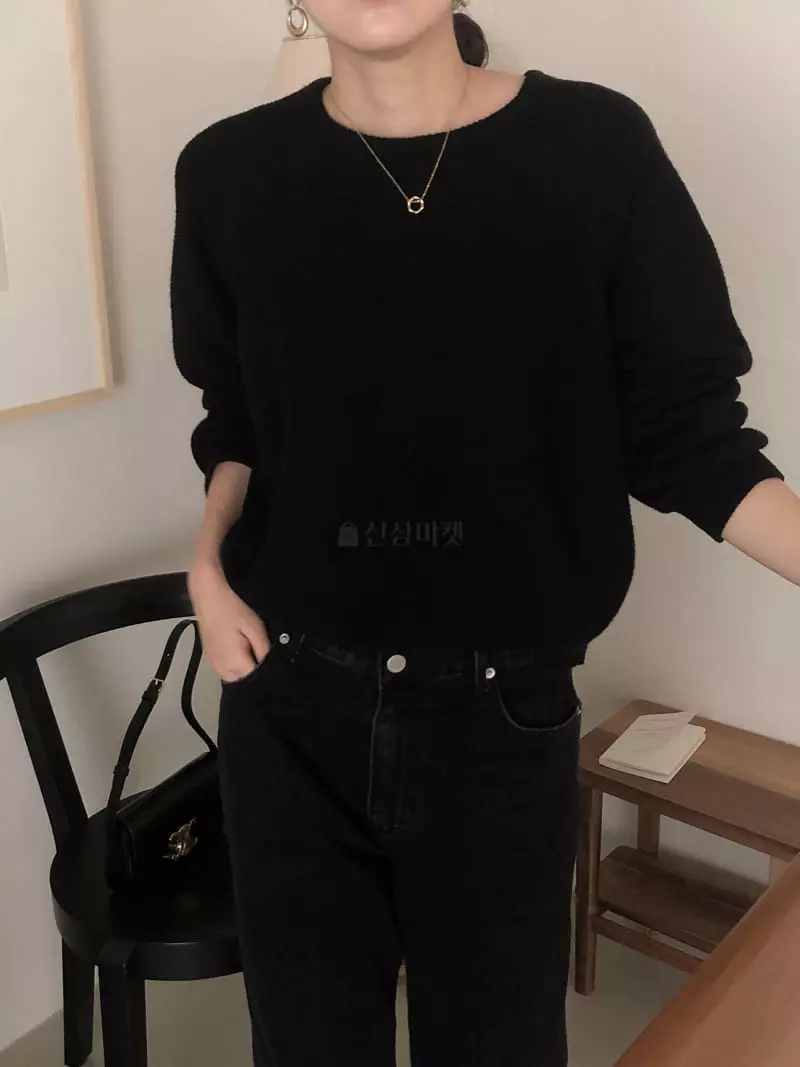 Overclassic - Korean Women Fashion - #momslook - Cashmere Nut Knit Tee - 5