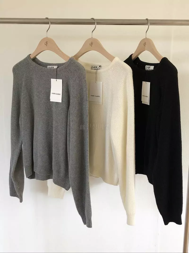 Overclassic - Korean Women Fashion - #momslook - Cashmere Nut Knit Tee - 9