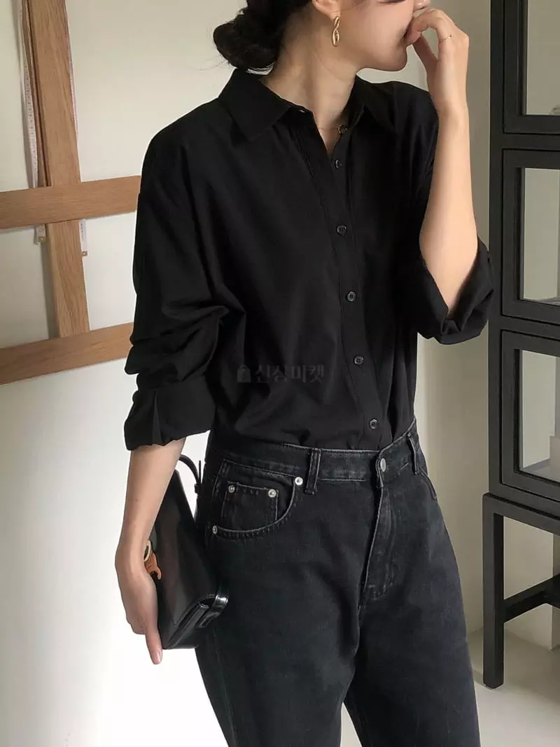 Overclassic - Korean Women Fashion - #momslook - Ove Layon Shirt - 9