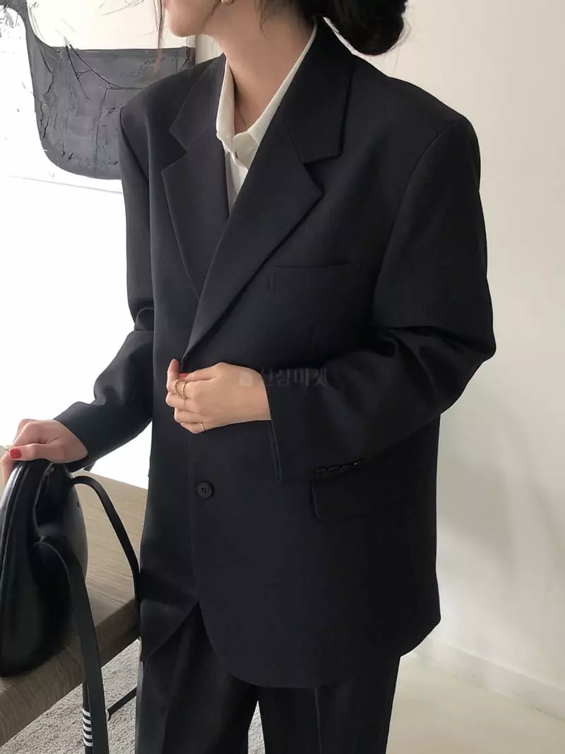 Overclassic - Korean Women Fashion - #momslook - Over Bridge Jacket - 9