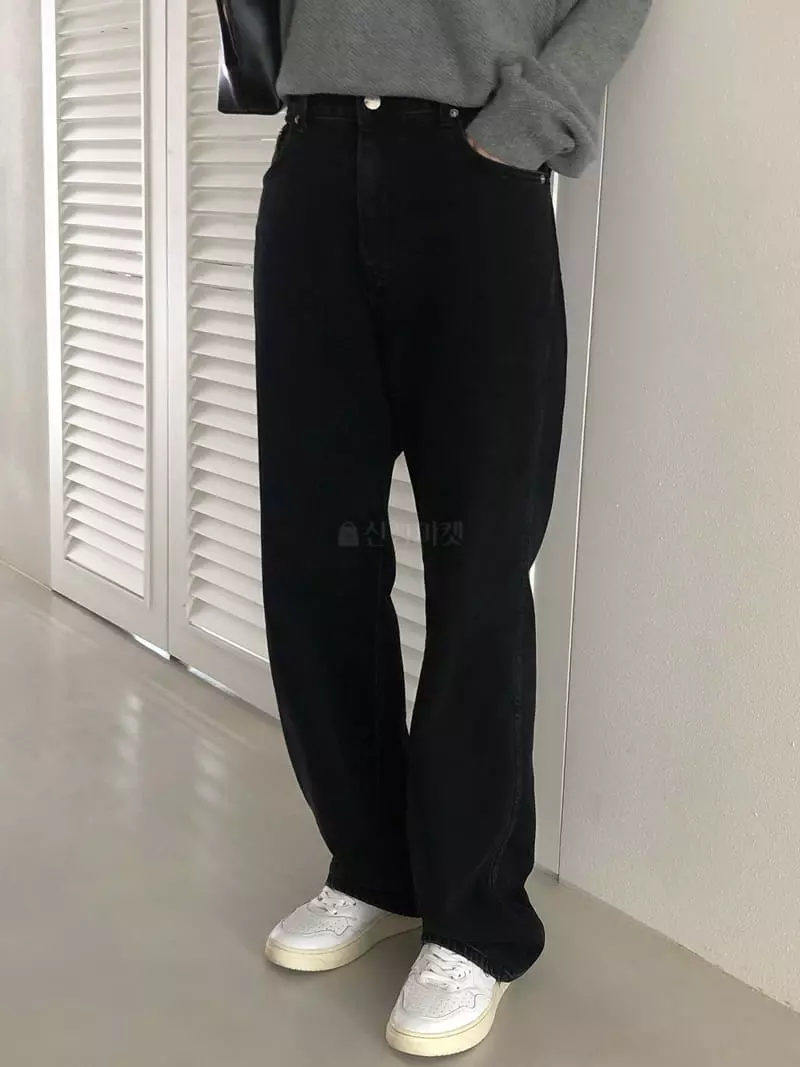 Overclassic - Korean Women Fashion - #momslook - Biv Black Jeans - 7