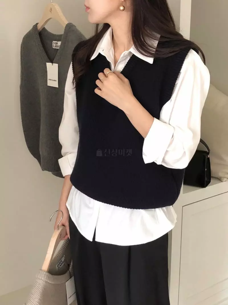 Overclassic - Korean Women Fashion - #momslook - Bro Vest - 12