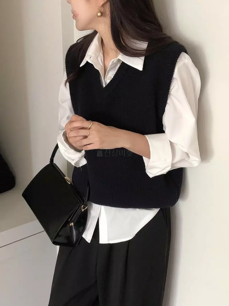 Overclassic - Korean Women Fashion - #momslook - Bro Vest - 8