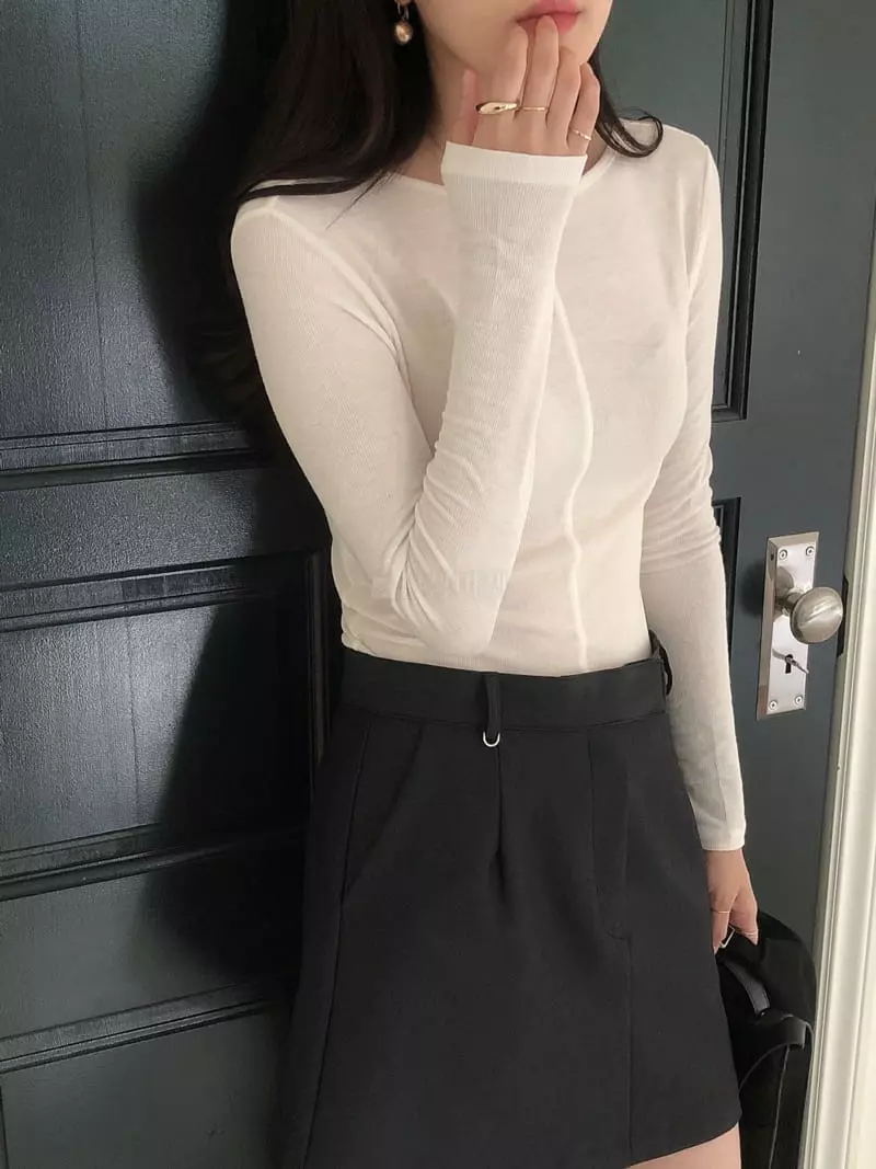 Overclassic - Korean Women Fashion - #momslook - Maren Tee - 10