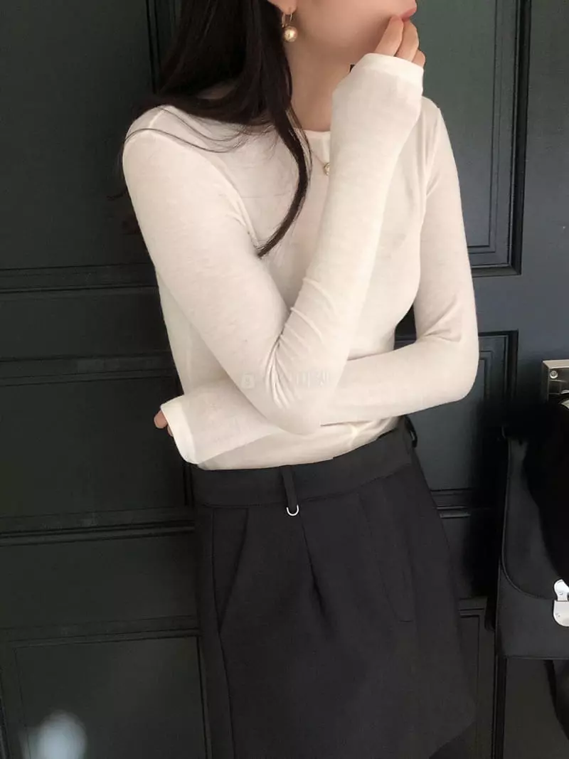 Overclassic - Korean Women Fashion - #momslook - Maren Tee - 8
