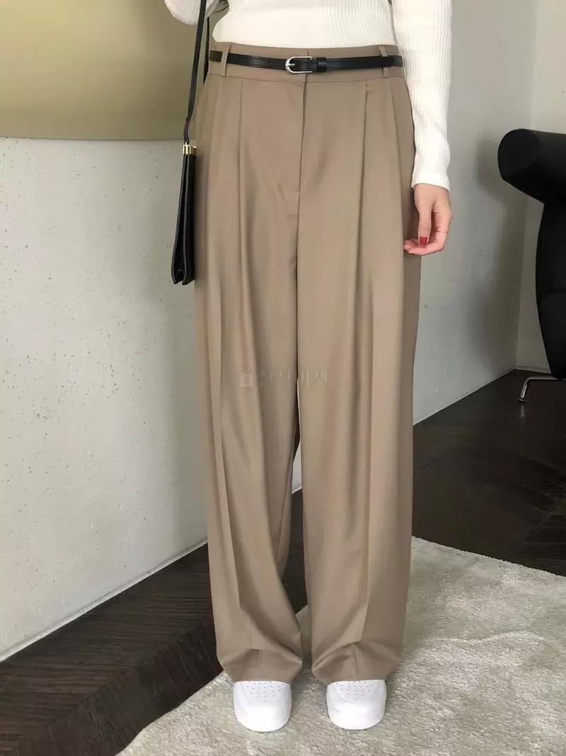 Overclassic - Korean Women Fashion - #momslook - Lon Wide Pants - 12