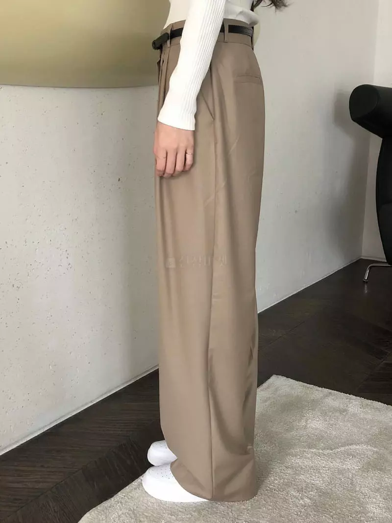 Overclassic - Korean Women Fashion - #momslook - Lon Wide Pants - 2