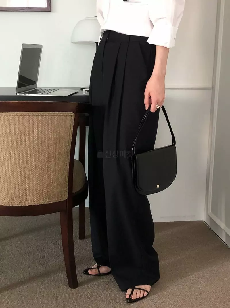 Overclassic - Korean Women Fashion - #womensfashion - Lon Wide Pants - 4