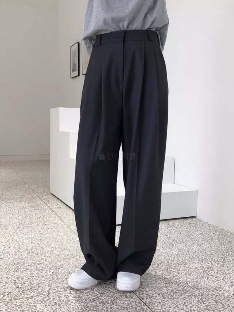 Overclassic - Korean Women Fashion - #momslook - Lon Wide Pants - 6