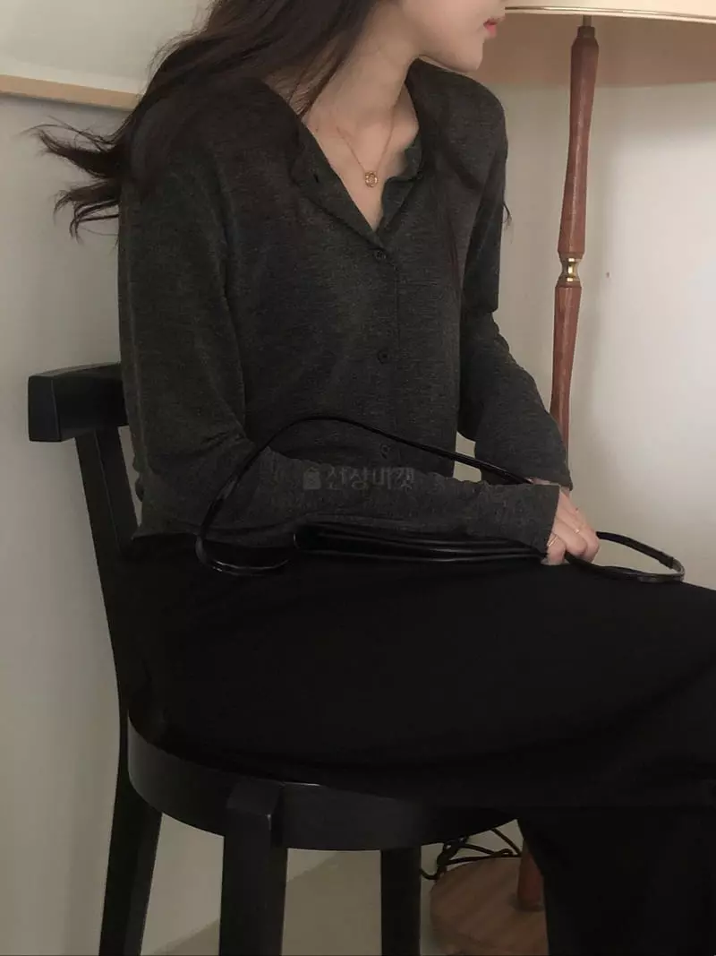 Overclassic - Korean Women Fashion - #momslook - Lowel Cardigan Tee