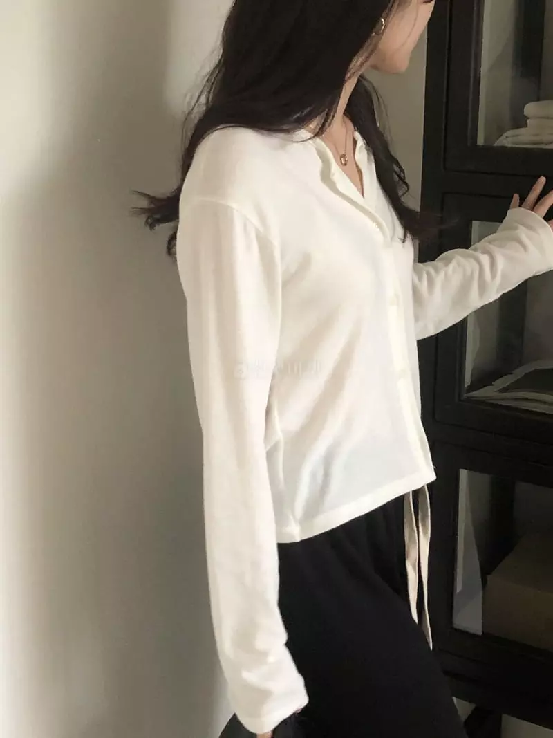 Overclassic - Korean Women Fashion - #momslook - Lowel Cardigan Tee - 12
