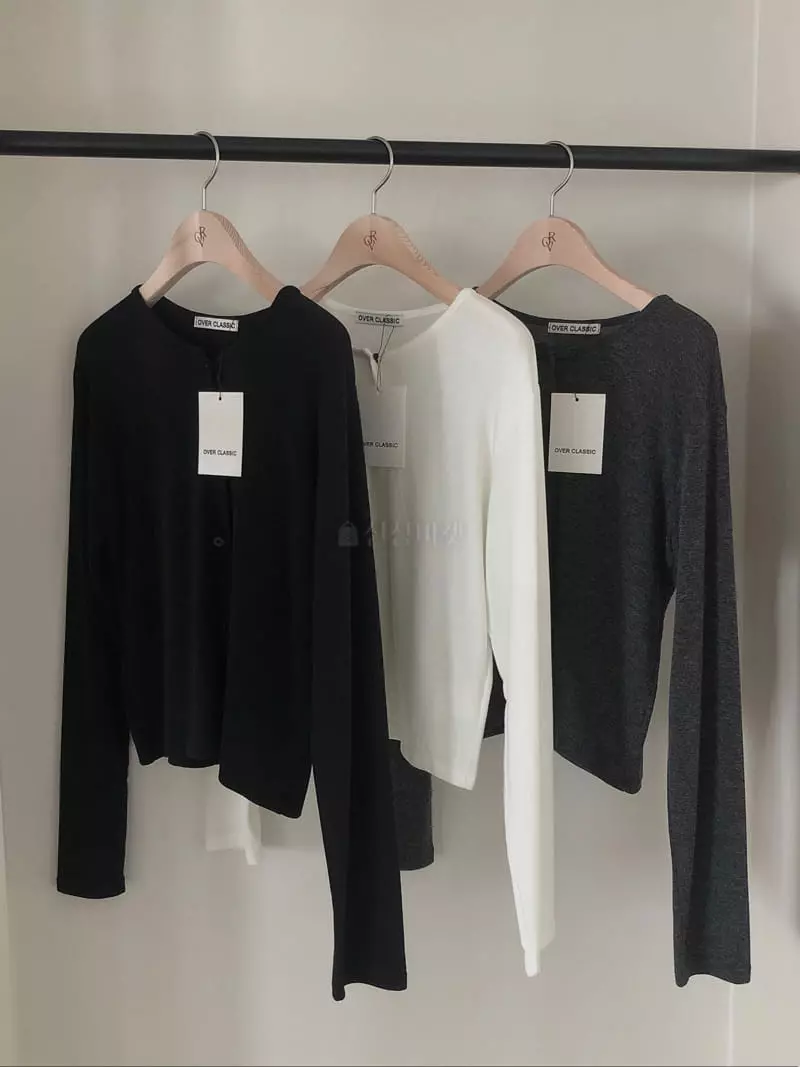 Overclassic - Korean Women Fashion - #momslook - Lowel Cardigan Tee - 7