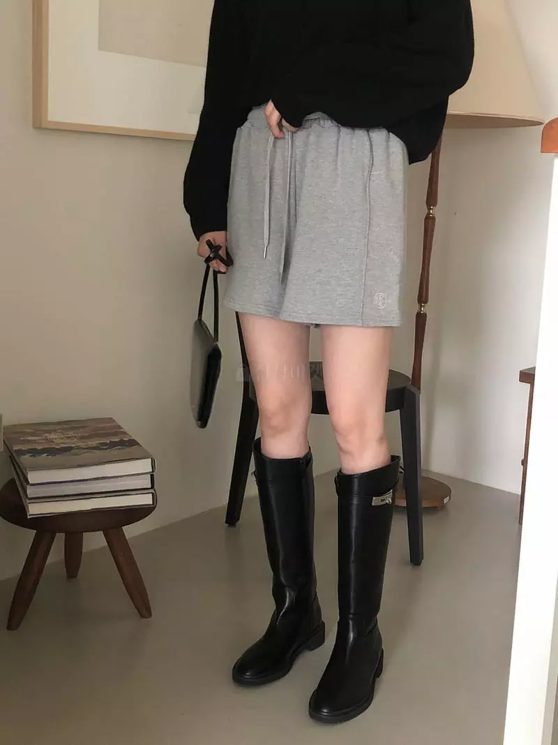 Overclassic - Korean Women Fashion - #momslook - Logo Shorts - 6