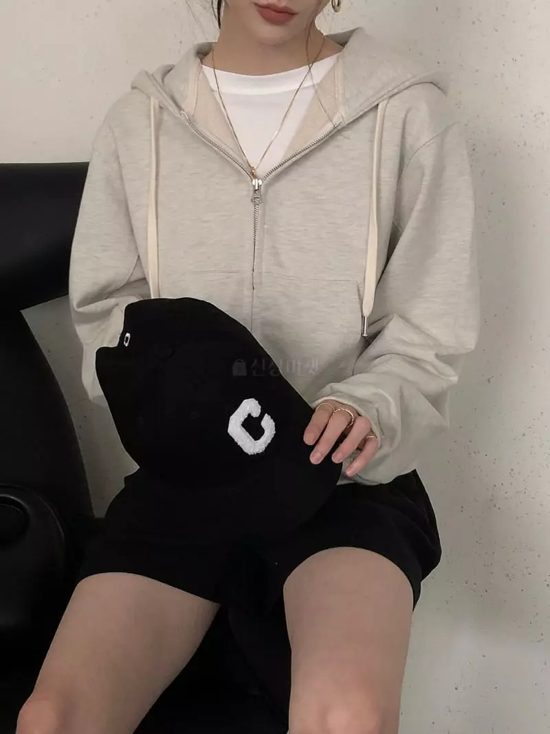 Overclassic - Korean Women Fashion - #pursuepretty - Sweat Hoody Zip-up - 5