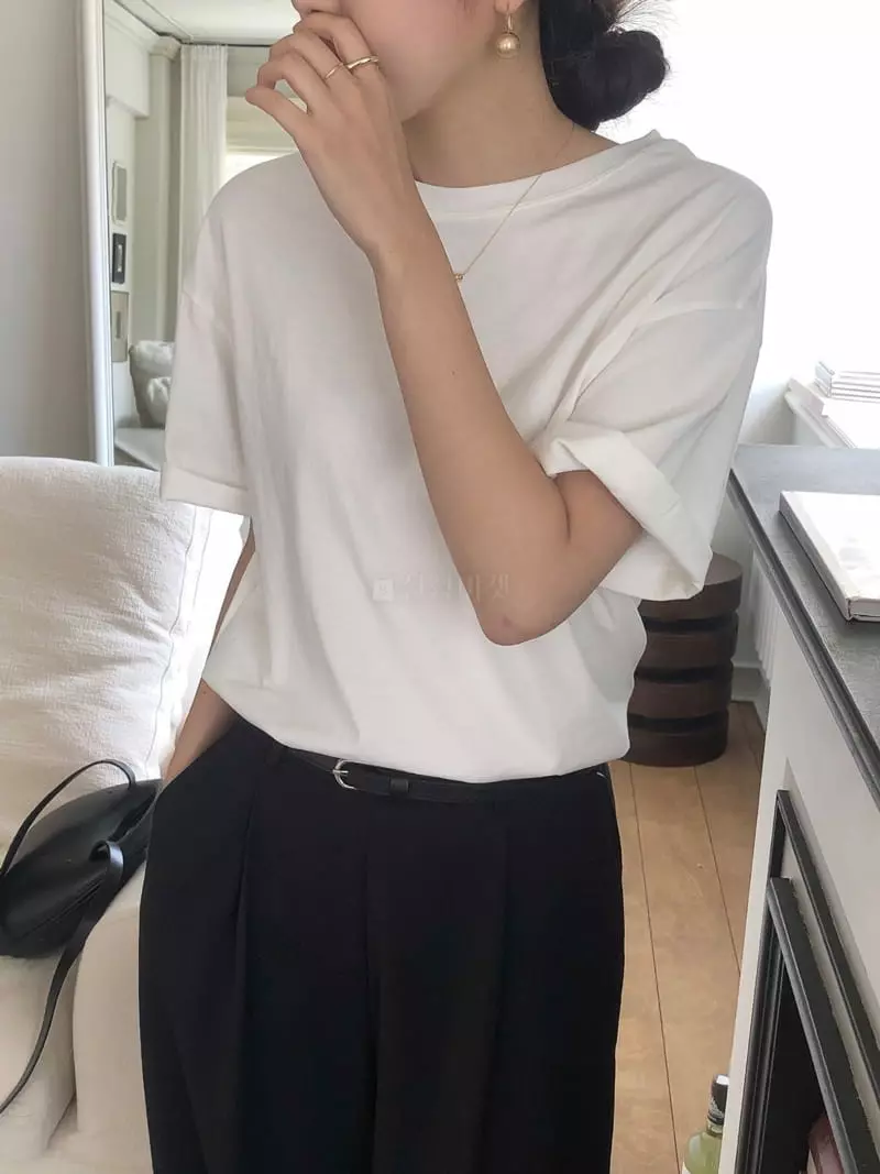 Overclassic - Korean Women Fashion - #pursuepretty - French Boxy Tee