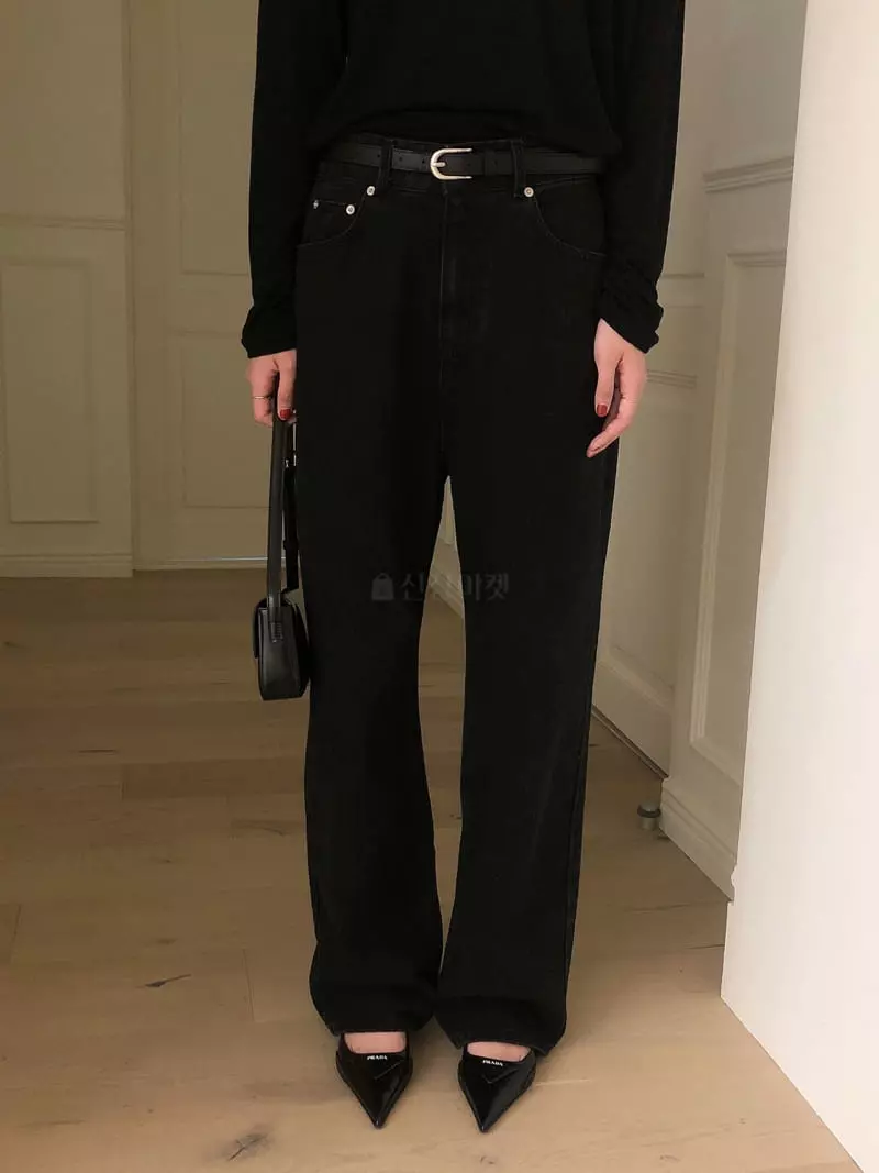 Overclassic - Korean Women Fashion - #restrostyle - Siena Black Jeans - 9