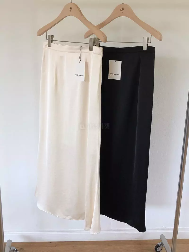 Overclassic - Korean Women Fashion - #restrostyle - Heavy Satin Skirt - 5