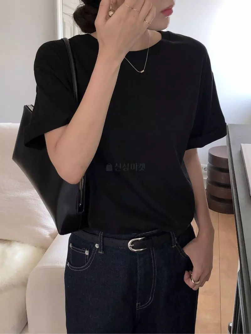 Overclassic - Korean Women Fashion - #romanticstyle - French Boxy Tee - 3