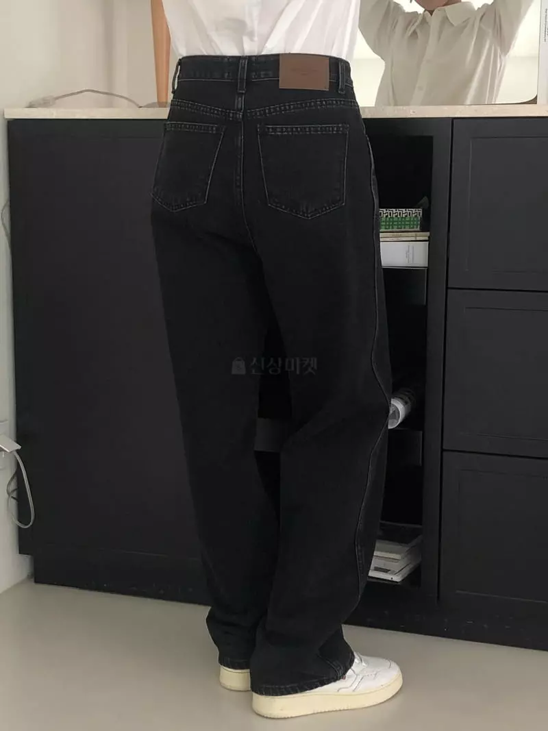 Overclassic - Korean Women Fashion - #romanticstyle - Biv Black Jeans - 4