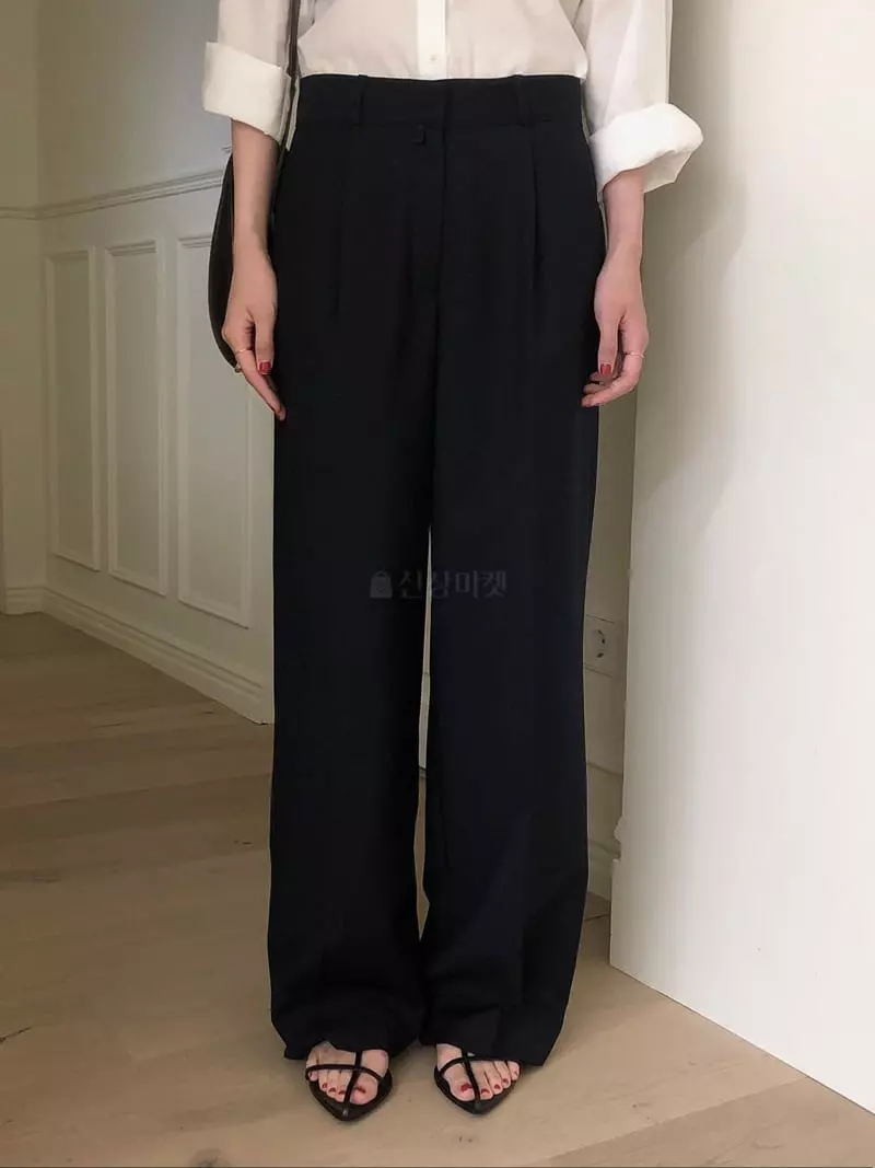 Overclassic - Korean Women Fashion - #thatsdarling - Classic Mer Neck Pants