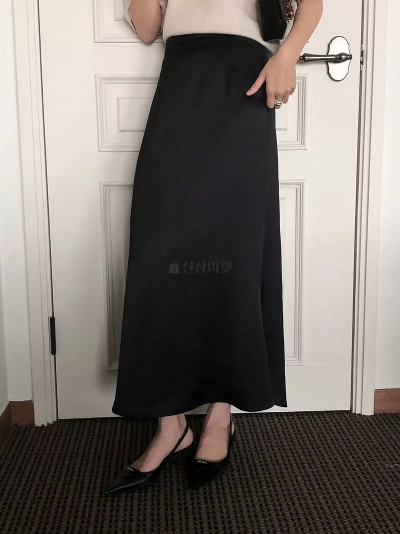 Overclassic - Korean Women Fashion - #thatsdarling - Heavy Satin Skirt - 8
