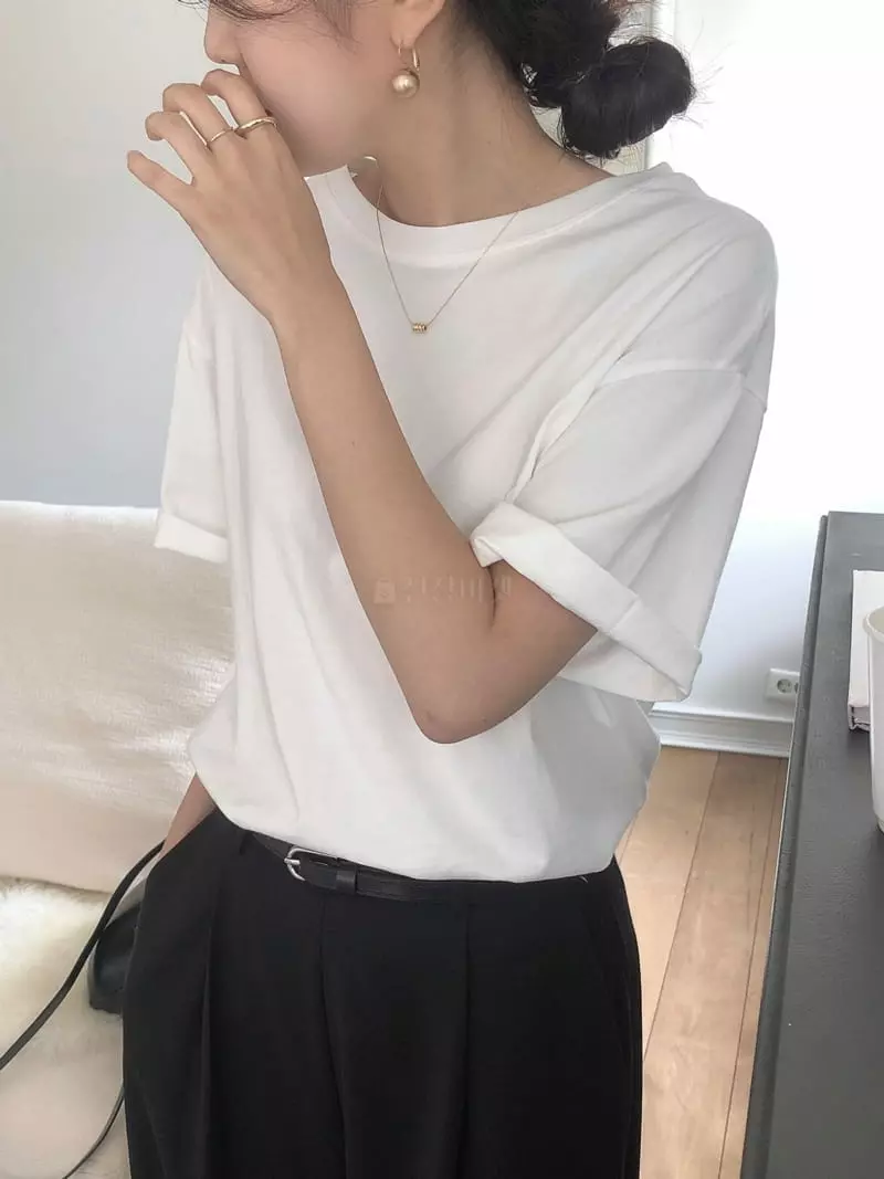 Overclassic - Korean Women Fashion - #thelittlethings - French Boxy Tee - 6