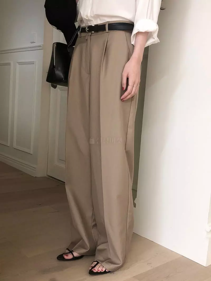 Overclassic - Korean Women Fashion - #womensfashion - Classic Mer Neck Pants - 12