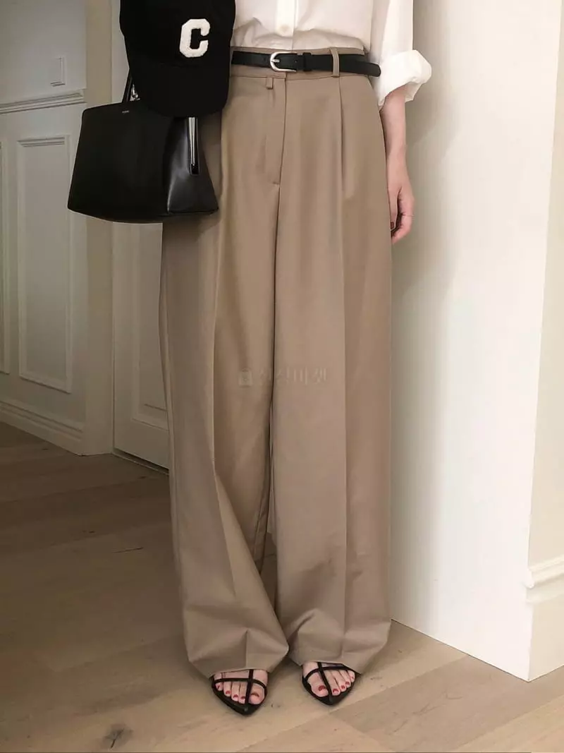 Overclassic - Korean Women Fashion - #womensfashion - Classic Mer Neck Pants - 8