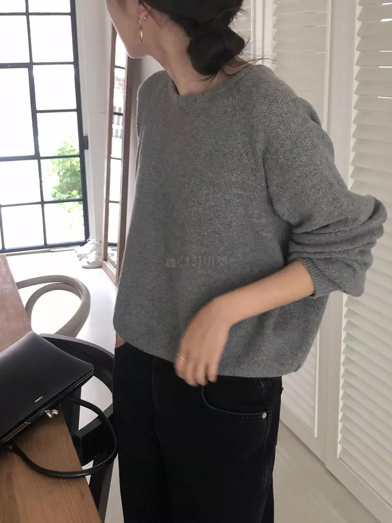 Overclassic - Korean Women Fashion - #womensfashion - Cashmere Nut Knit Tee - 10