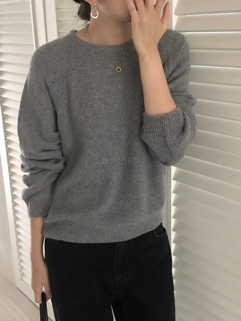 Overclassic - Korean Women Fashion - #womensfashion - Cashmere Nut Knit Tee - 2