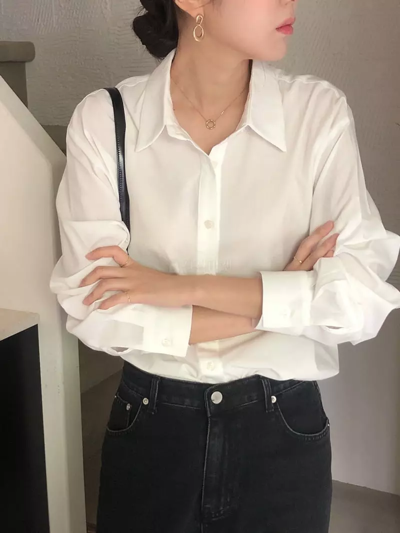 Overclassic - Korean Women Fashion - #womensfashion - Ove Layon Shirt - 2