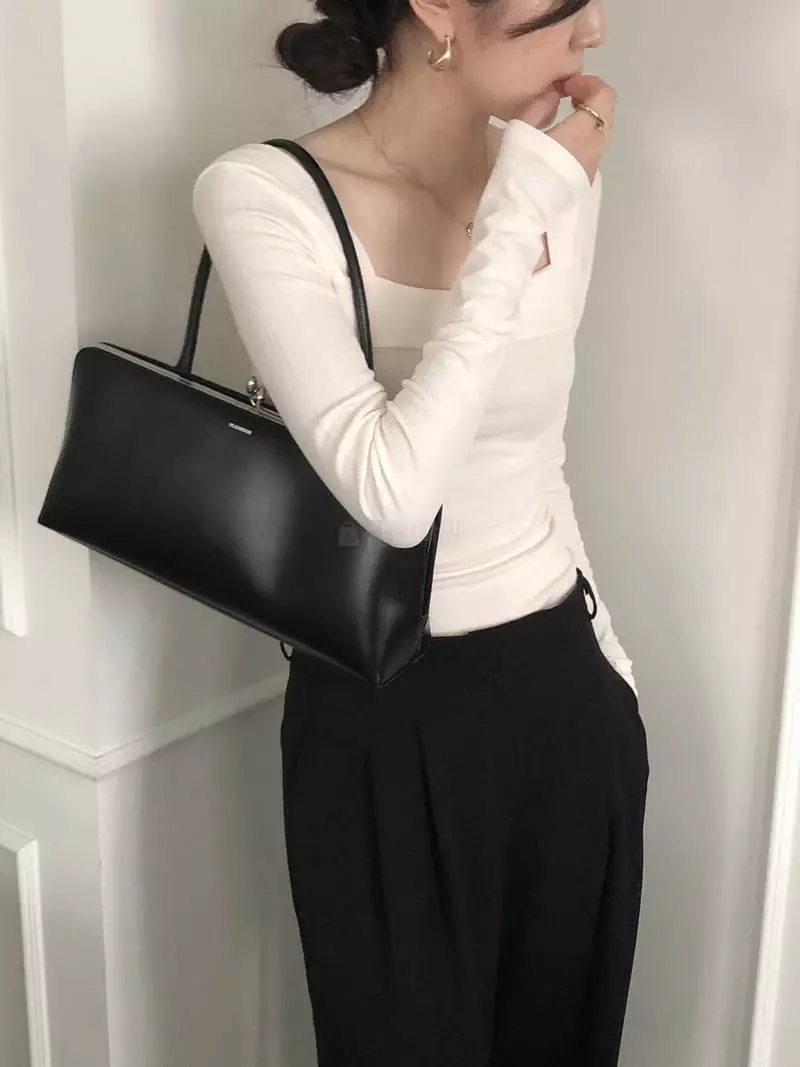 Overclassic - Korean Women Fashion - #womensfashion - Square Tee - 3