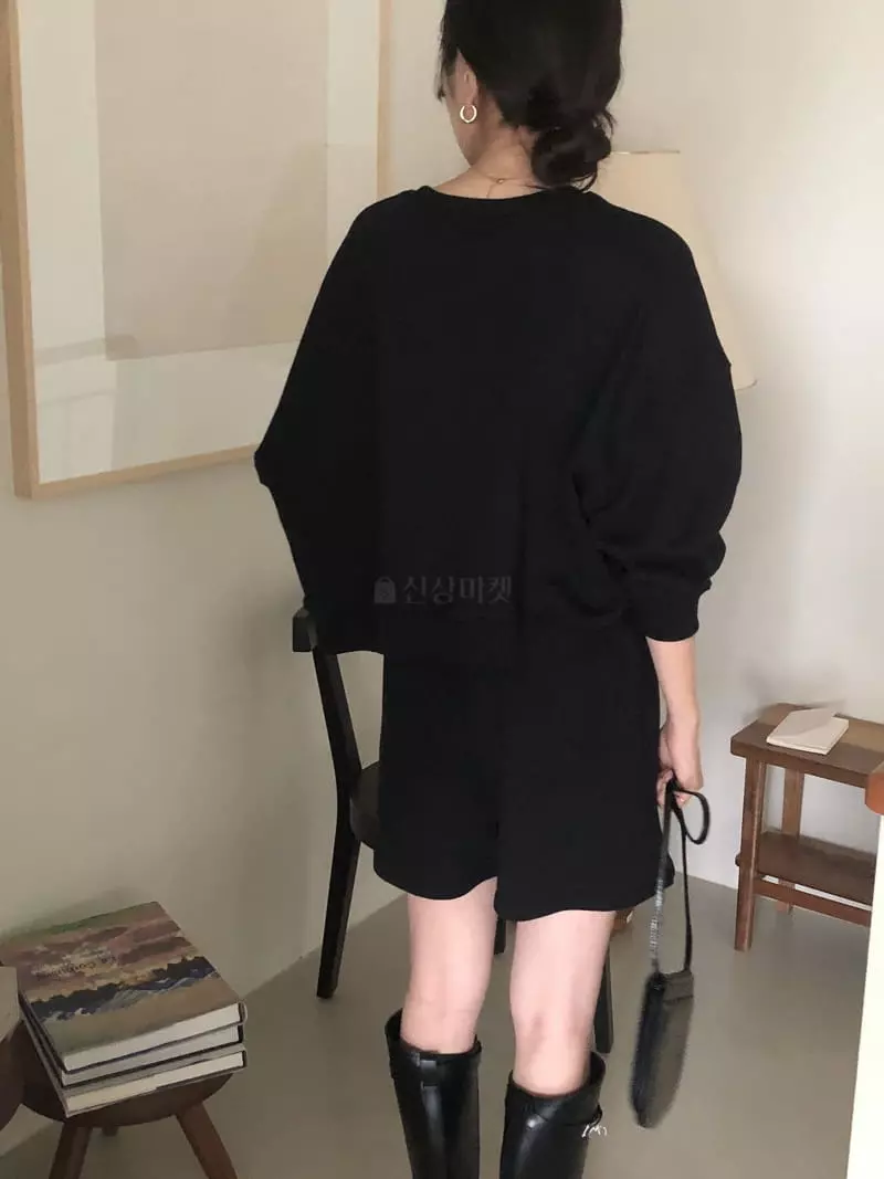 Overclassic - Korean Women Fashion - #womensfashion - Semi Crop Sweatshirt - 11