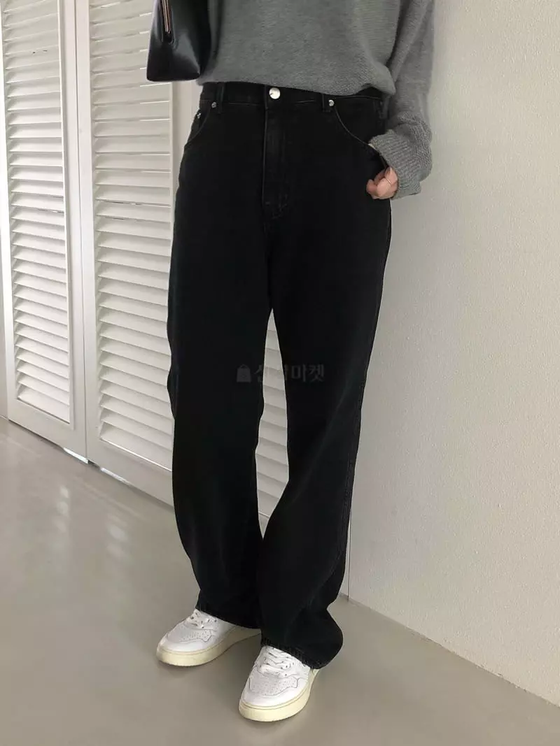 Overclassic - Korean Women Fashion - #womensfashion - Biv Black Jeans - 8