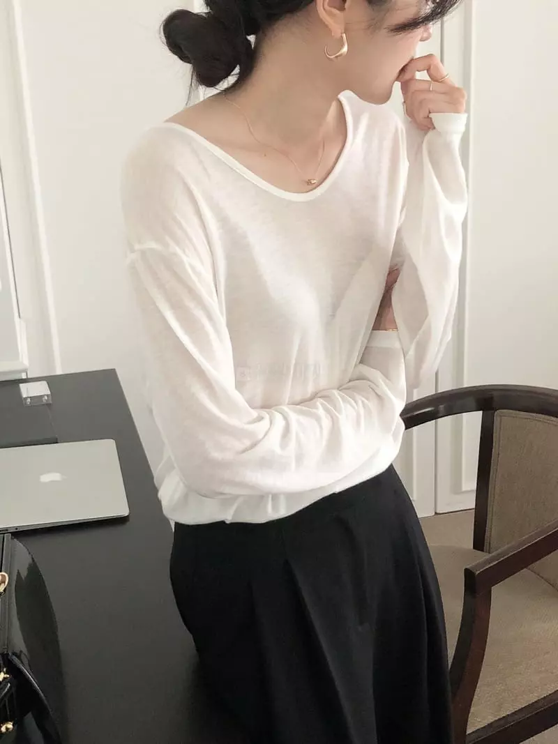 Overclassic - Korean Women Fashion - #womensfashion - Breeds Loose Tee - 12