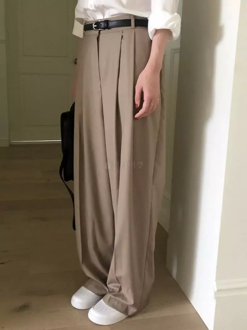 Overclassic - Korean Women Fashion - #womensfashion - Lon Wide Pants - 11
