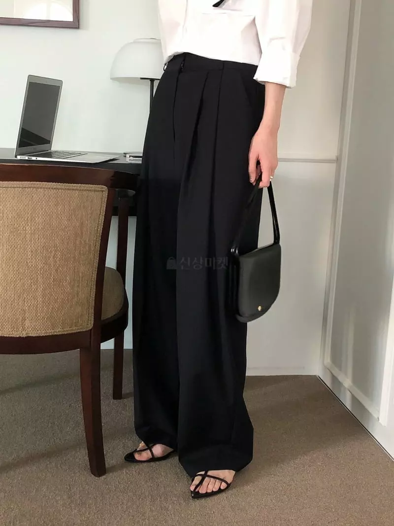 Overclassic - Korean Women Fashion - #womensfashion - Lon Wide Pants - 3