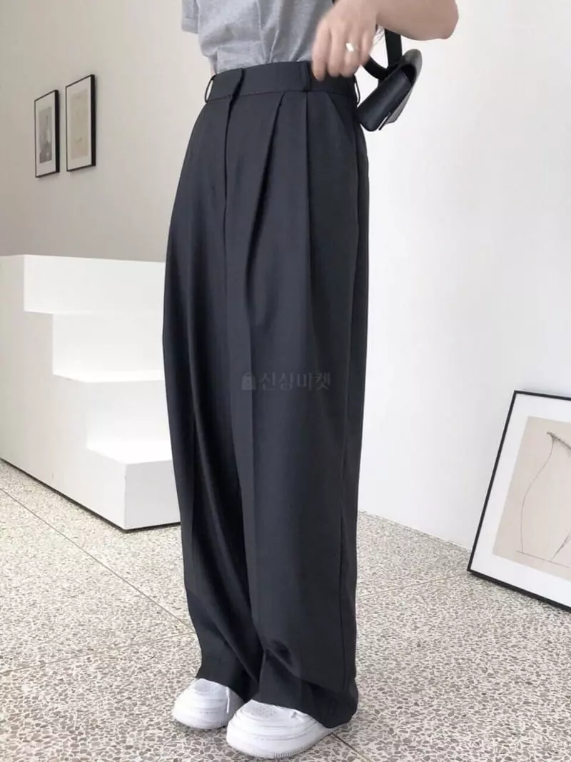 Overclassic - Korean Women Fashion - #womensfashion - Lon Wide Pants - 7