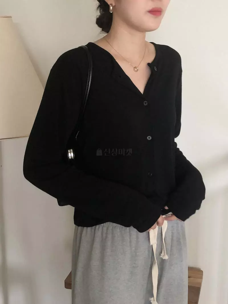 Overclassic - Korean Women Fashion - #momslook - Lowel Cardigan Tee - 4
