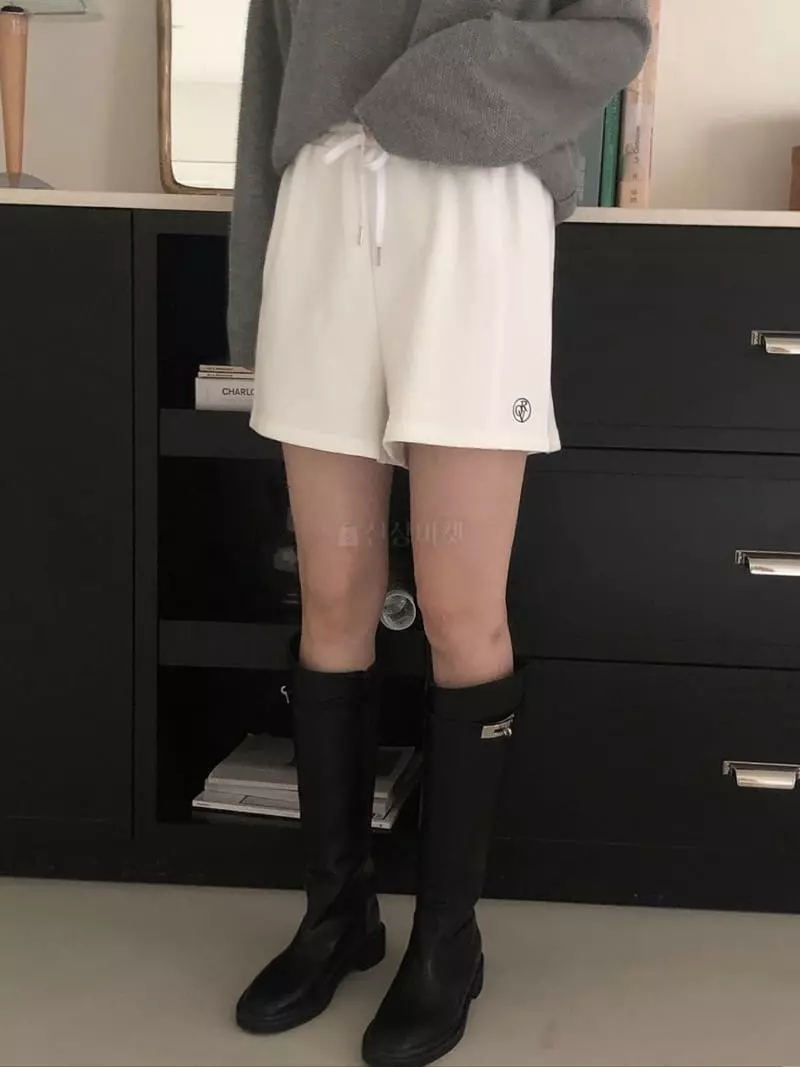 Overclassic - Korean Women Fashion - #womensfashion - Logo Shorts - 3
