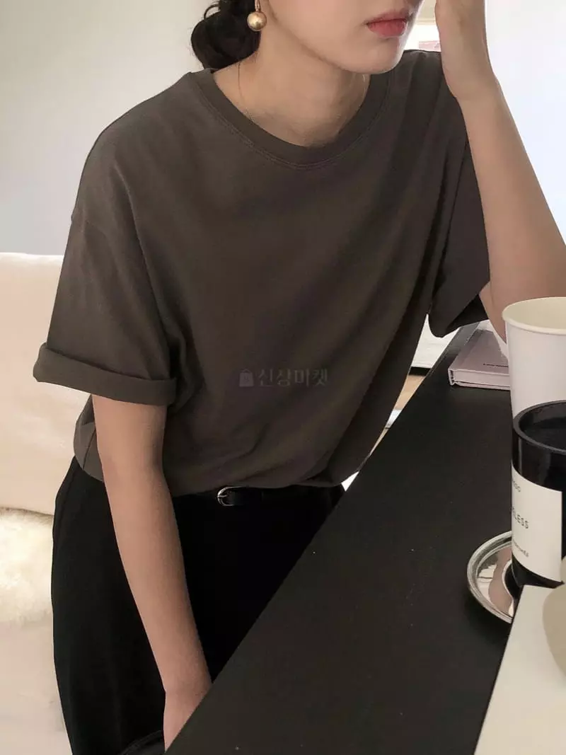 Overclassic - Korean Women Fashion - #womensfashion - French Boxy Tee - 8