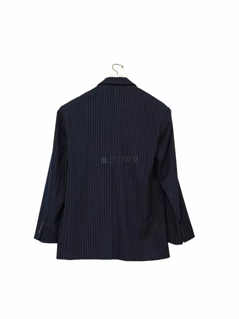 Paper Moon - Korean Women Fashion - #womensfashion - Pin Stripes Three Button Jacket - 4