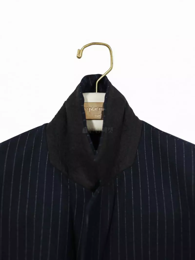 Paper Moon - Korean Women Fashion - #momslook - Pin Stripes Three Button Jacket - 8