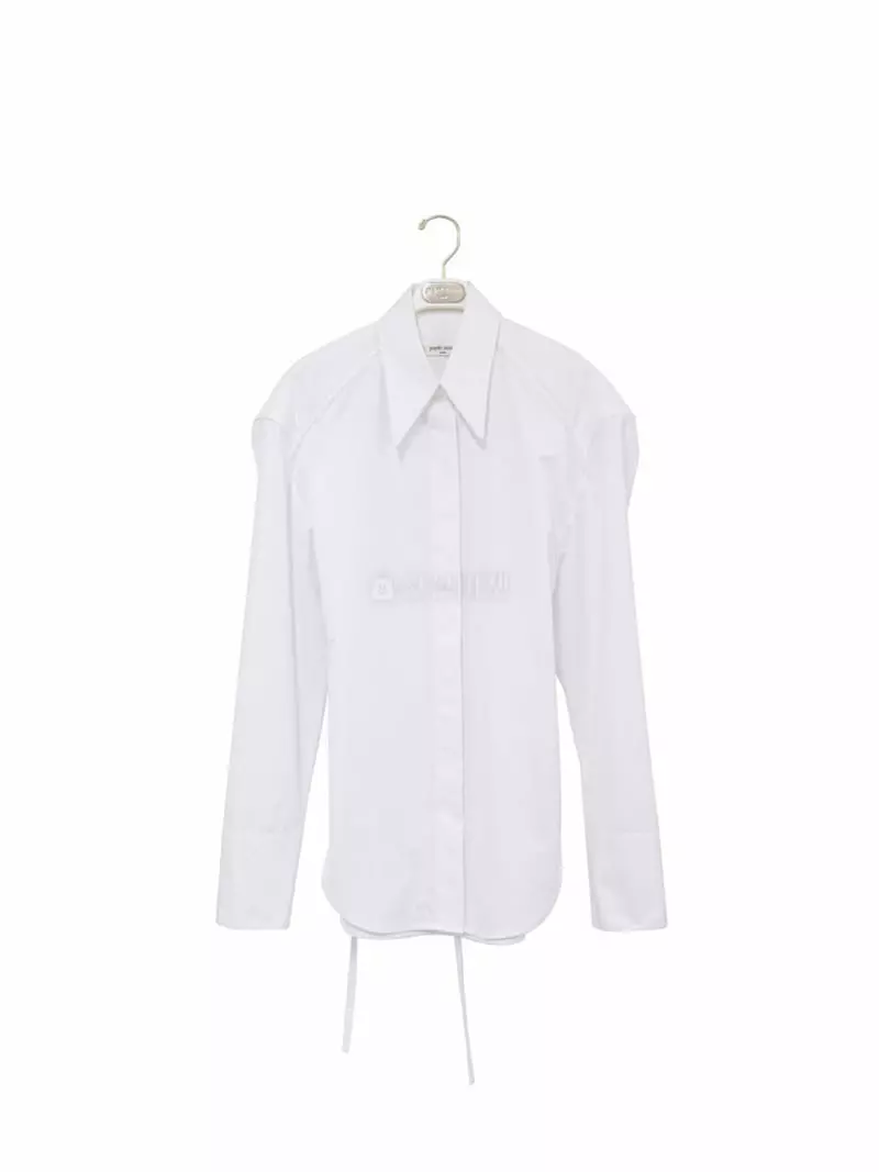 Paper Moon - Korean Women Fashion - #momslook - Padded Shoulder Button Shirt - 6