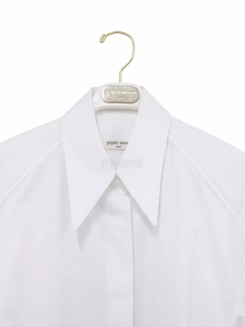 Paper Moon - Korean Women Fashion - #momslook - Padded Shoulder Button Shirt - 8